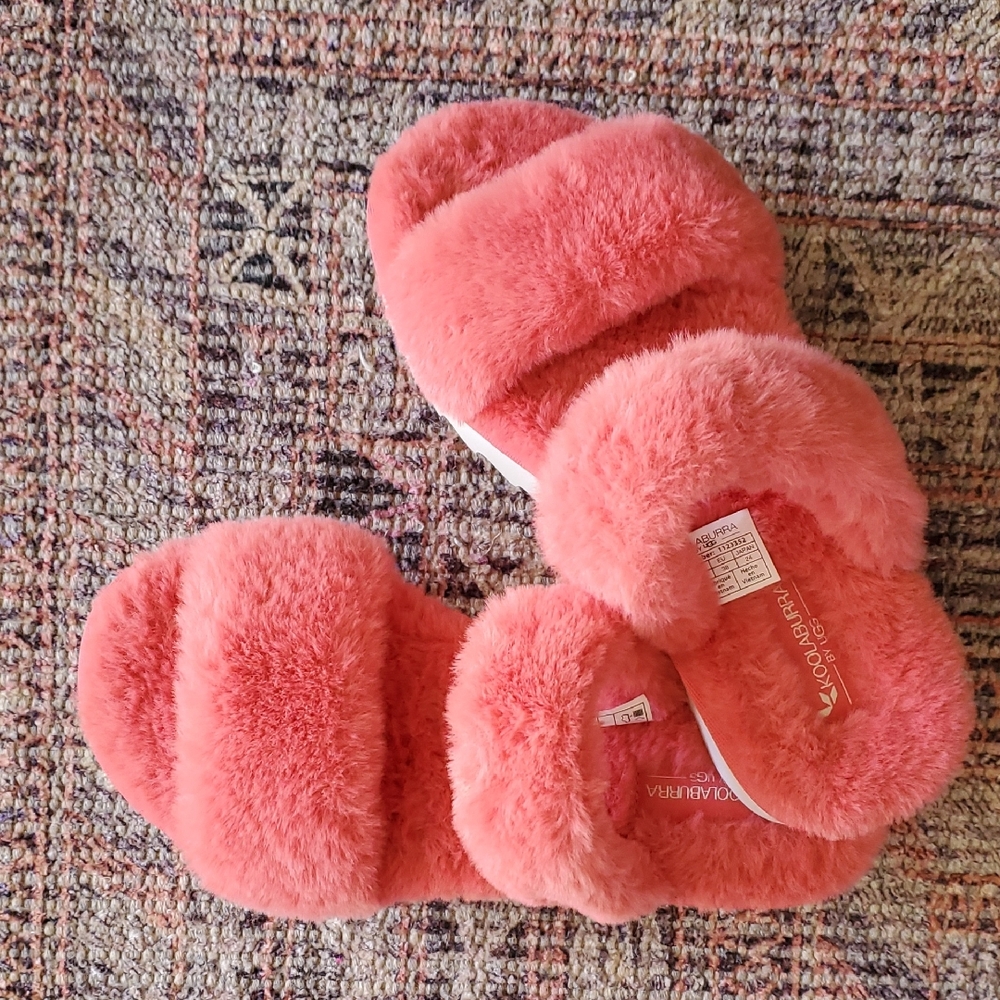 Koolaburra by UGG Plush Pink Slippers Women's Size 7